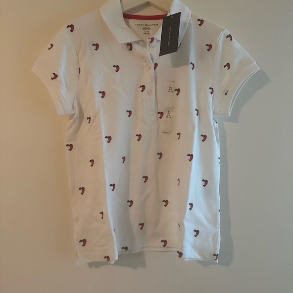 Girls 12-14 polo shirt TOMMY HILFIGER - Picture 1 of 2
